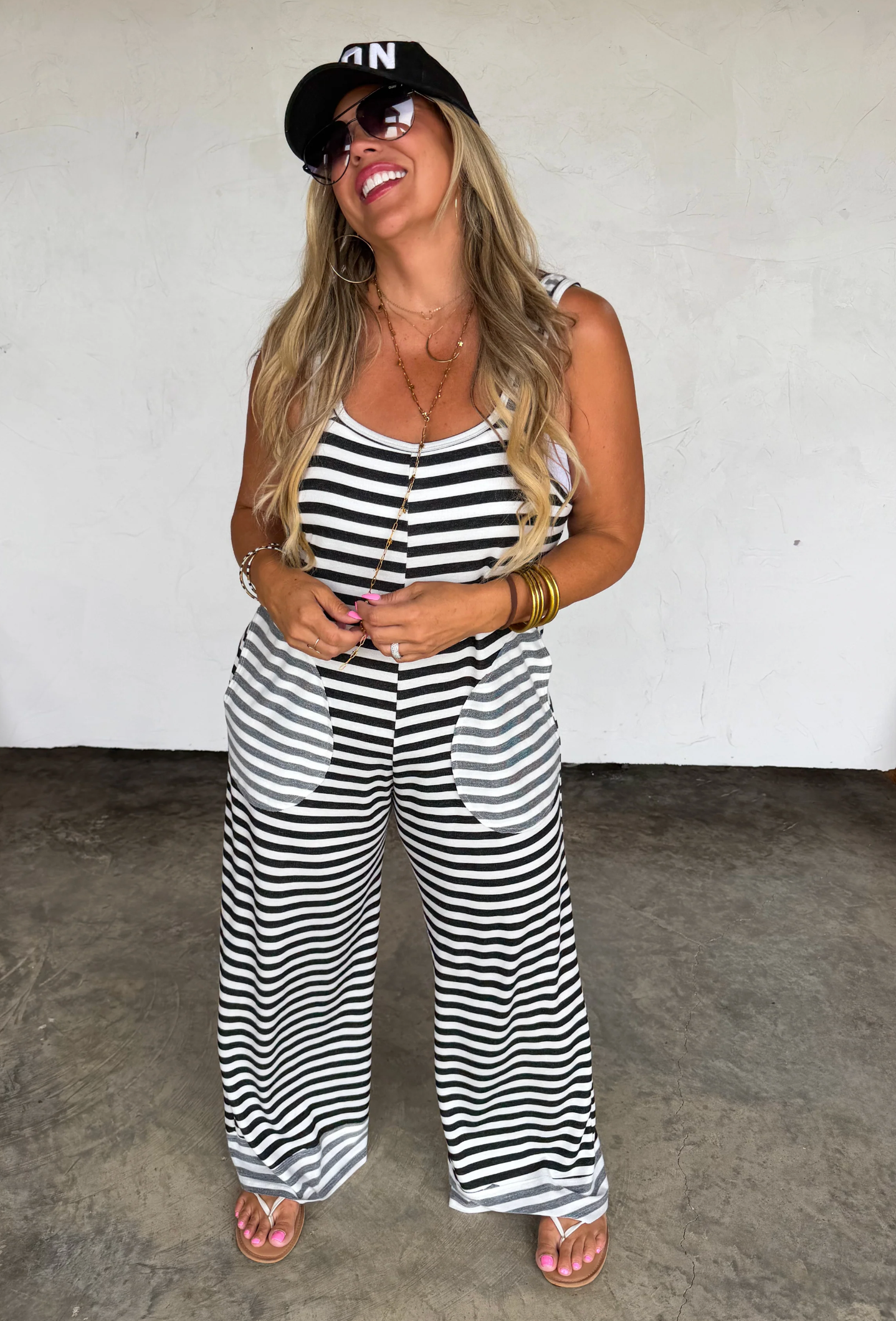 *PREORDER* RICKI STRIPE TERRY ROMPER - TWO COLORS