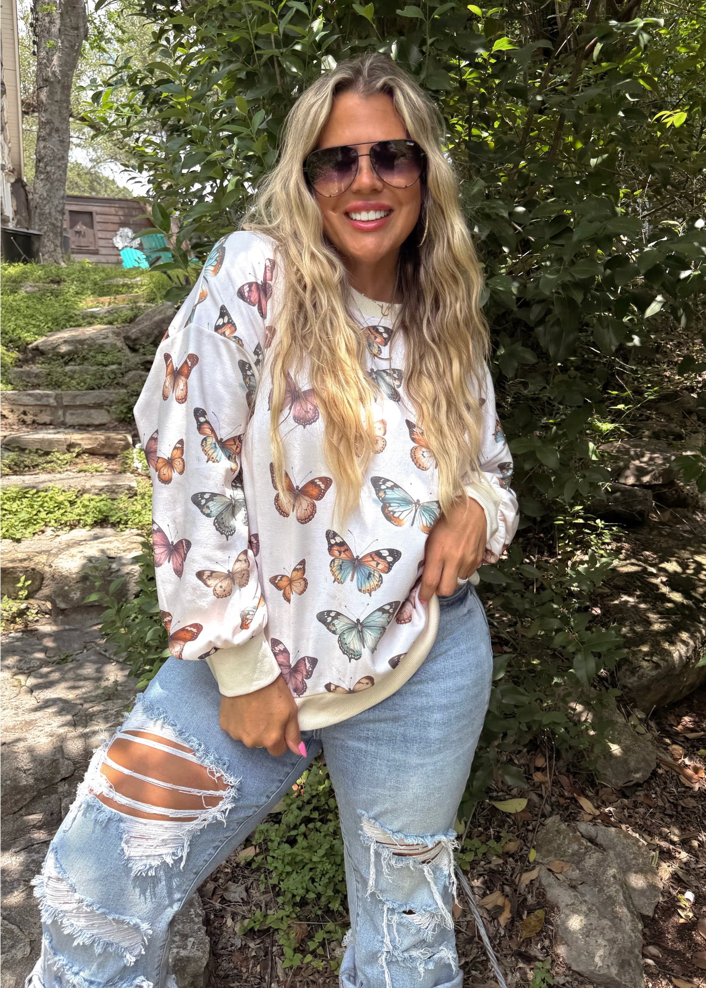 *PREORDER* BUTTERFLY SEASON PULLOVER SWEATSHIRT
