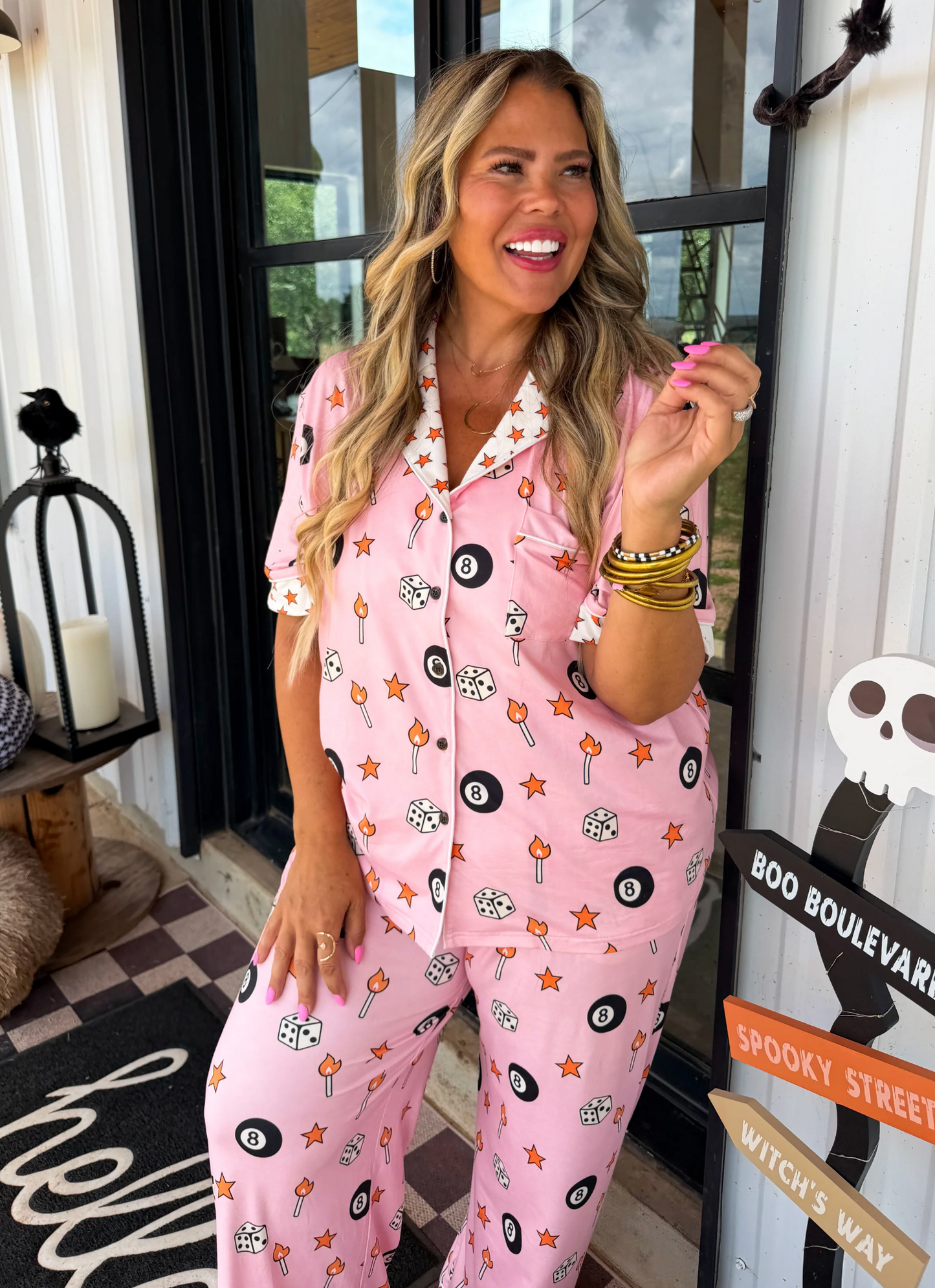 *PREORDER* 8 BALL WICKED COZY LUXE PJ SET