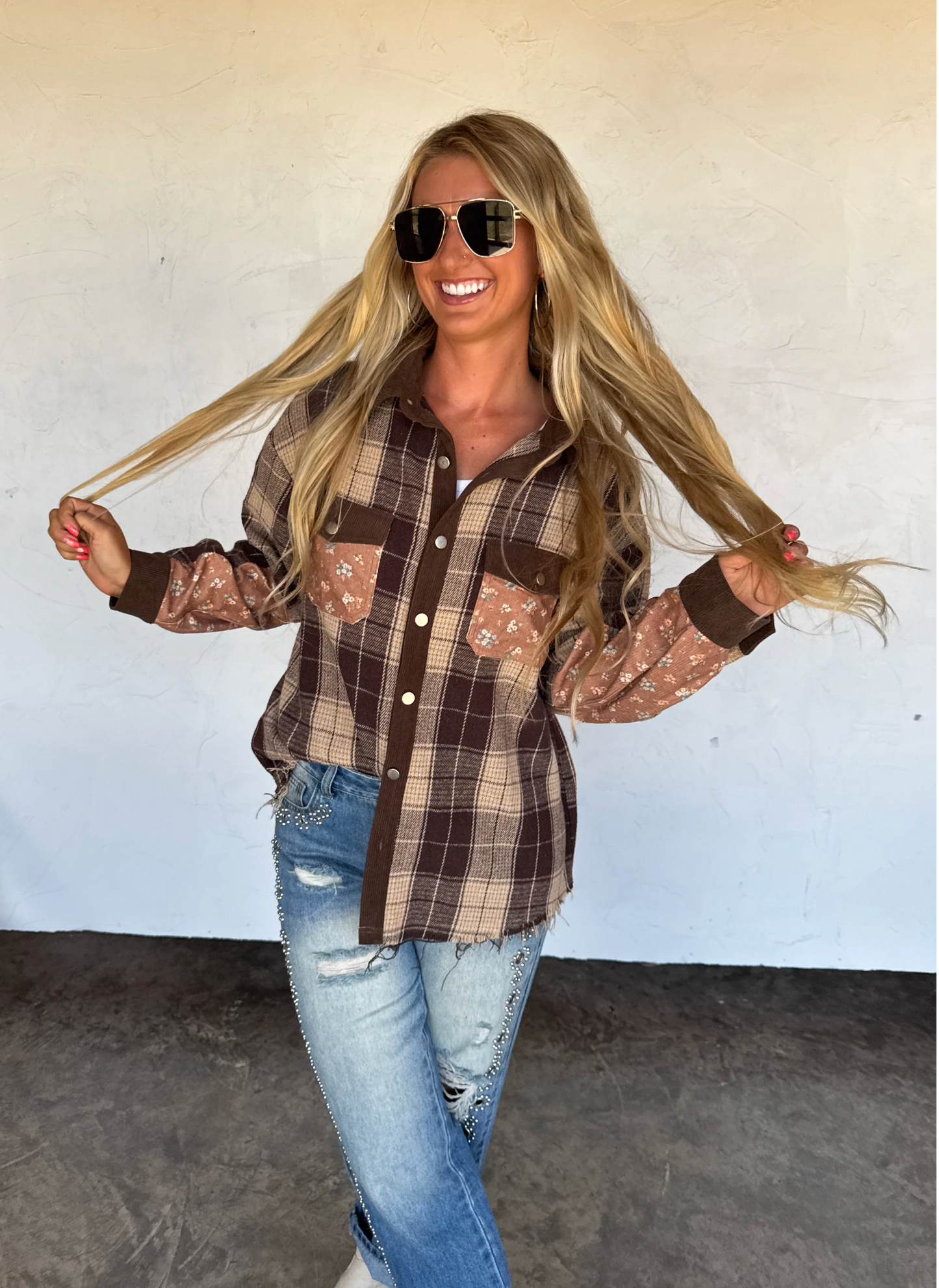 *PREORDER* SCARLETT PLAID SHACKET - TWO COLORS