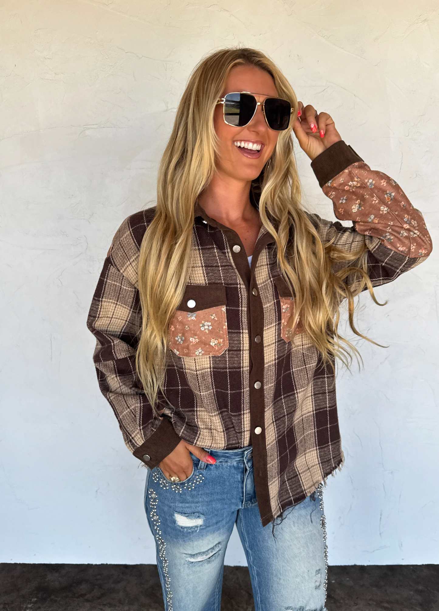 *PREORDER* SCARLETT PLAID SHACKET - TWO COLORS