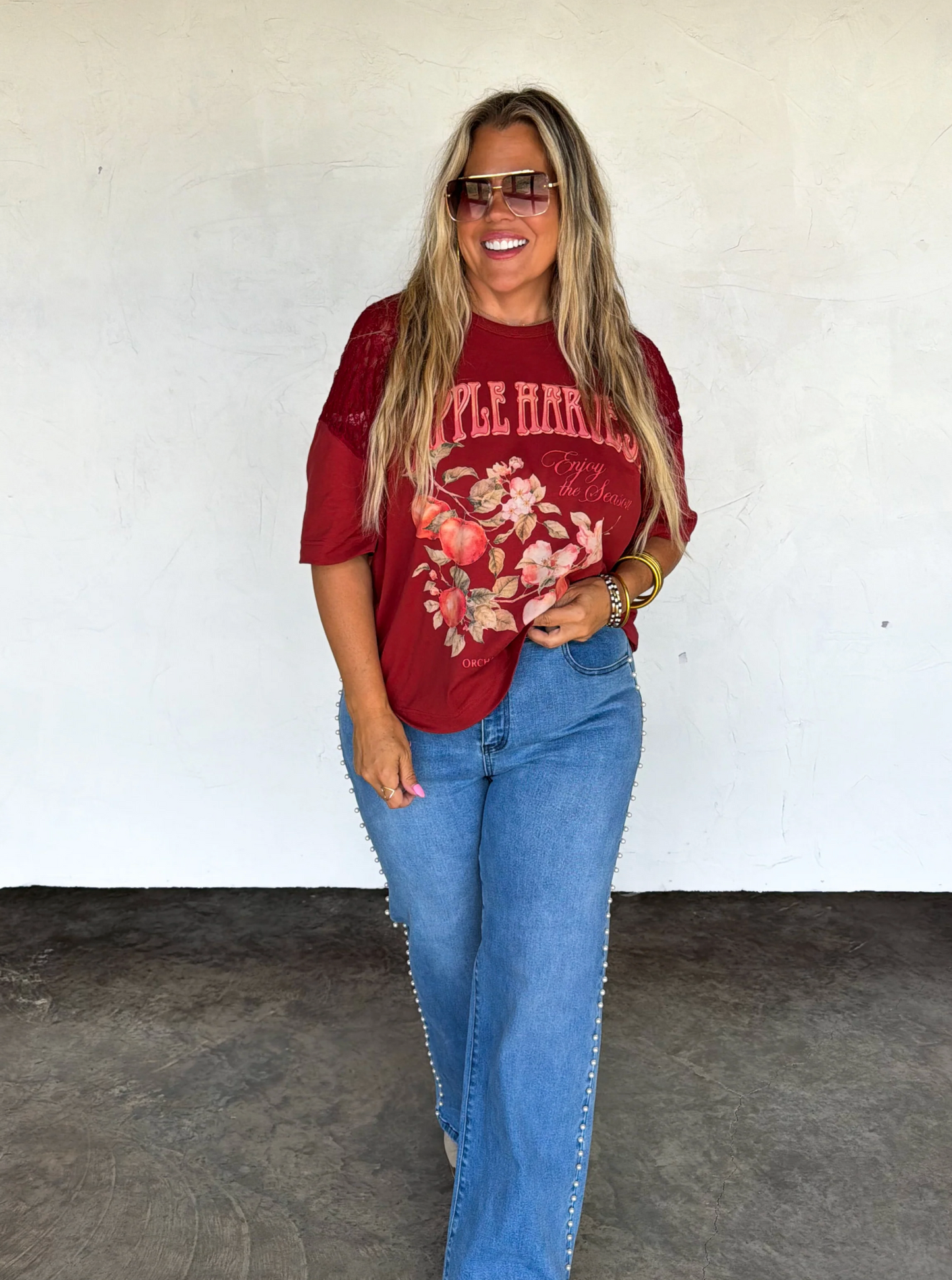 *PREORDER* APPLE HARVEST LACE TOP
