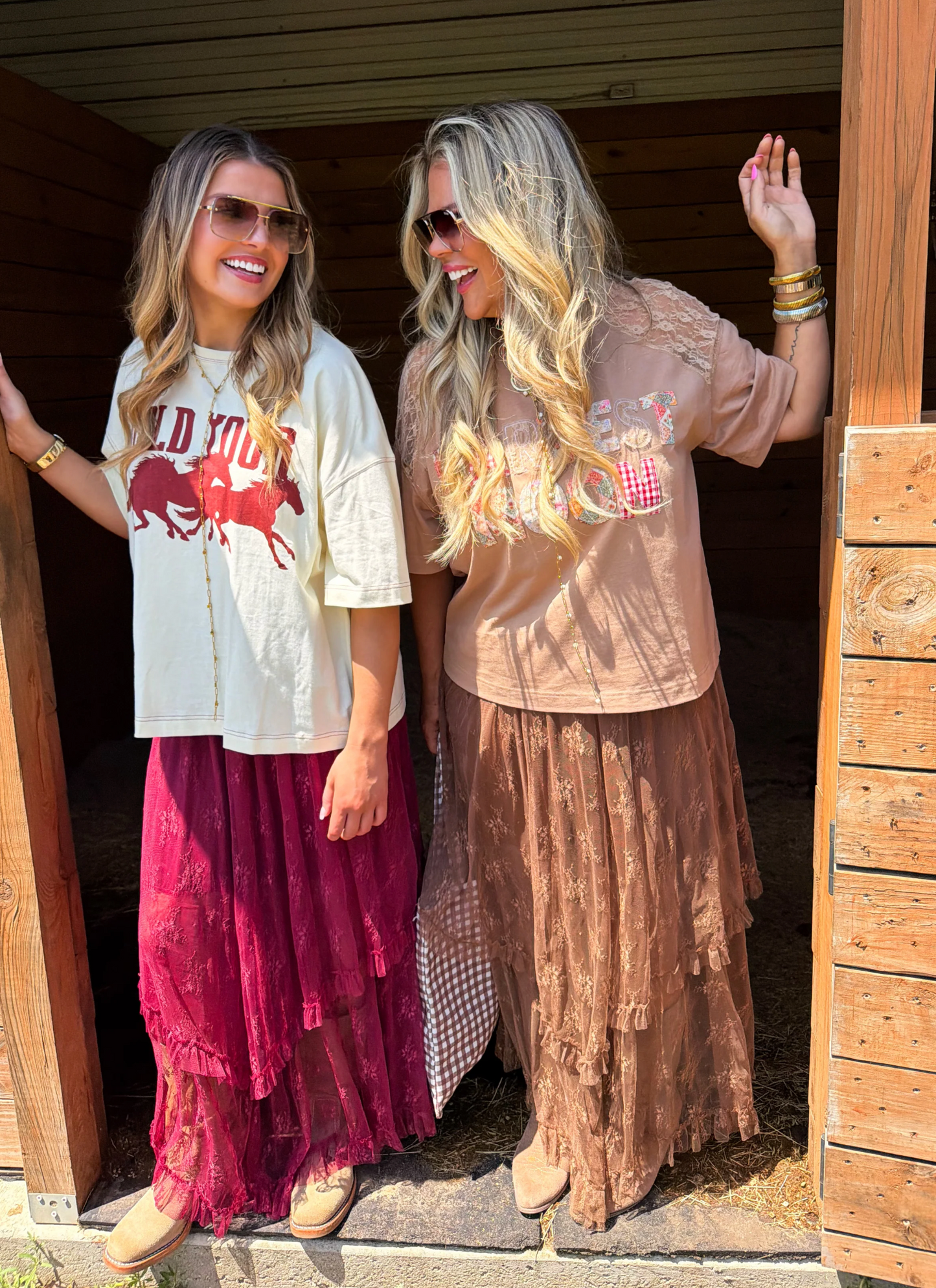 *PREORDER* AUTUMN BLOOMING MAXI SKIRT - TWO COLORS
