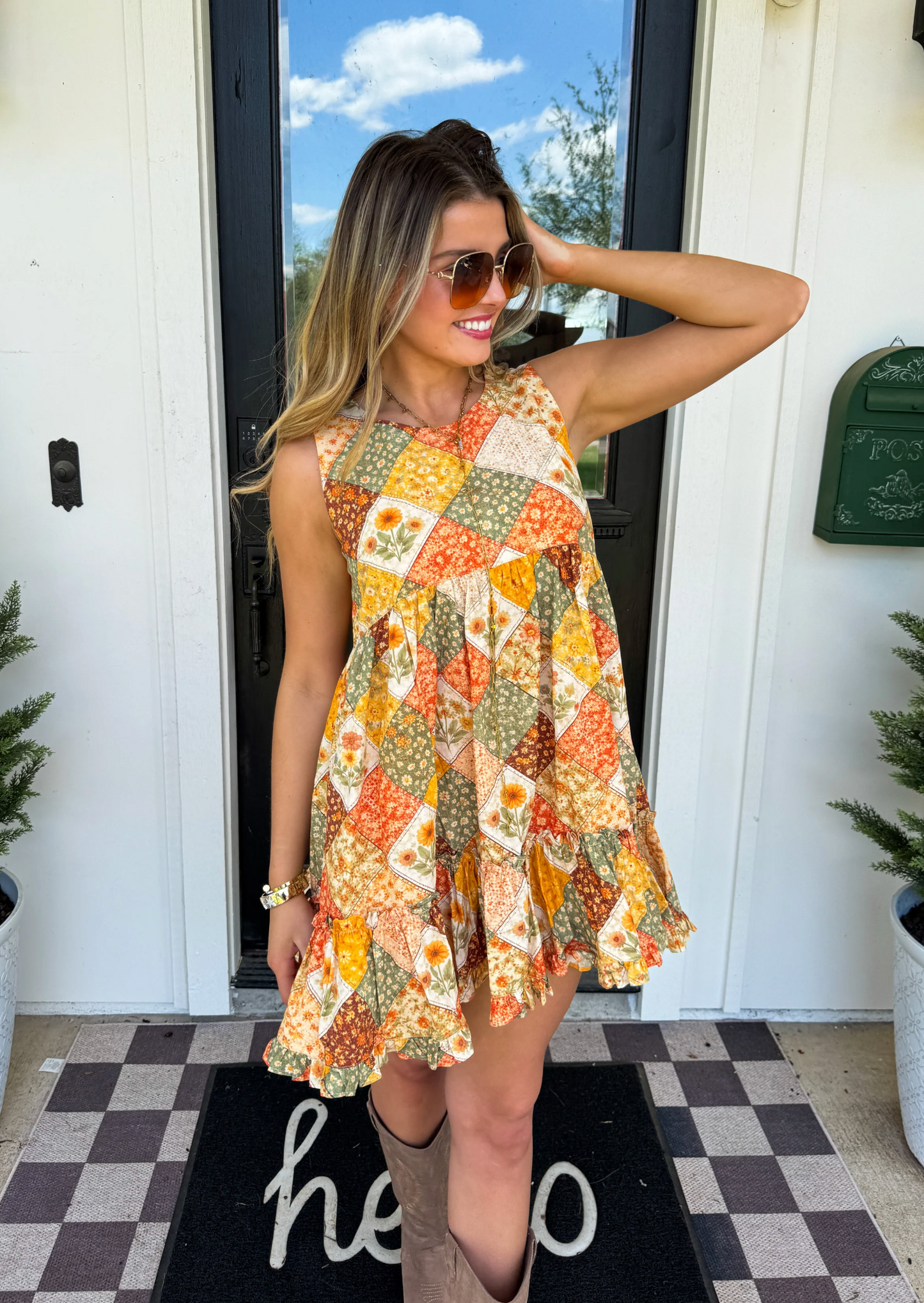 *PREORDER* AUTUMN RUFFLE DRESS - TWO COLORS