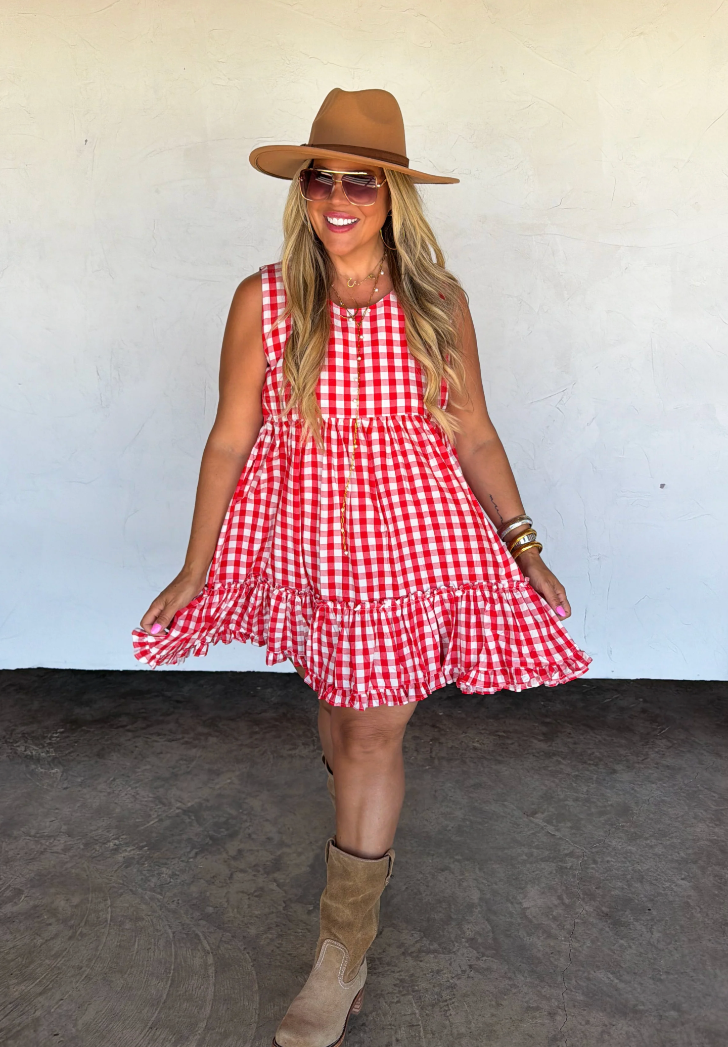 *PREORDER* AUTUMN RUFFLE DRESS - TWO COLORS