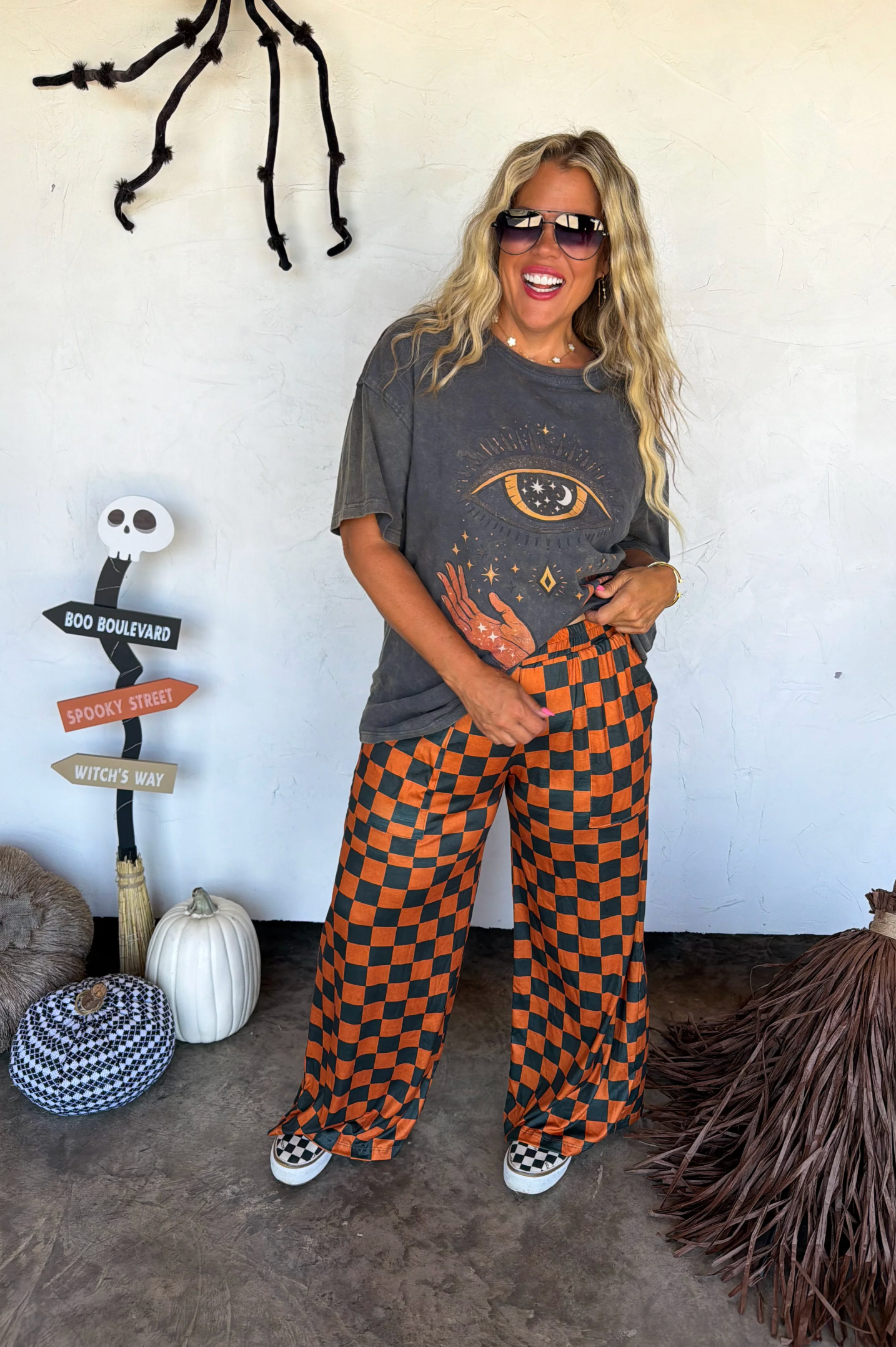 *PREORDER* HALLOWEEN HADDIE WIDE LEG PANTS - TWO COLORS