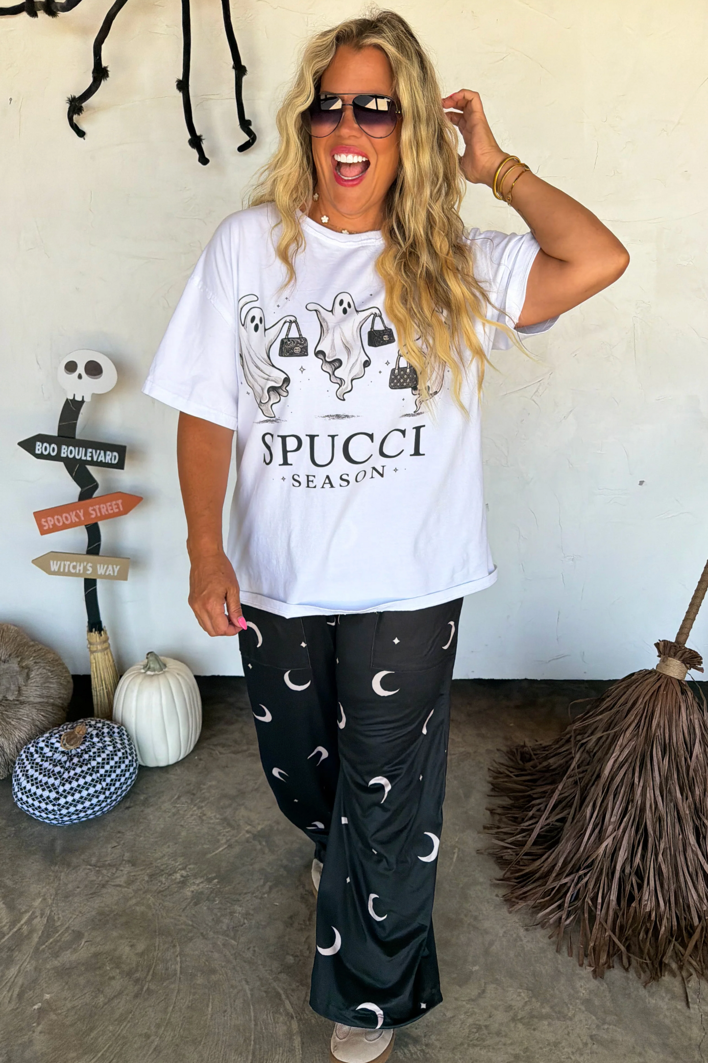 *PREORDER* HALLOWEEN HADDIE WIDE LEG PANTS - TWO COLORS