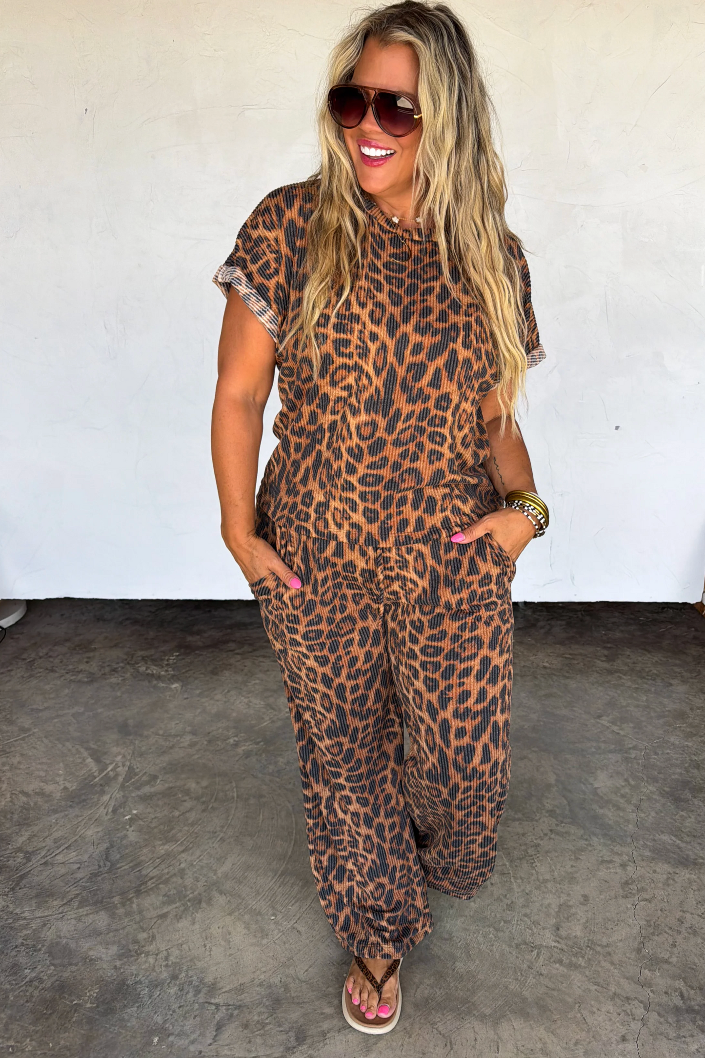 *PREORDER* CHEETAH RIBBED KELSEY SET