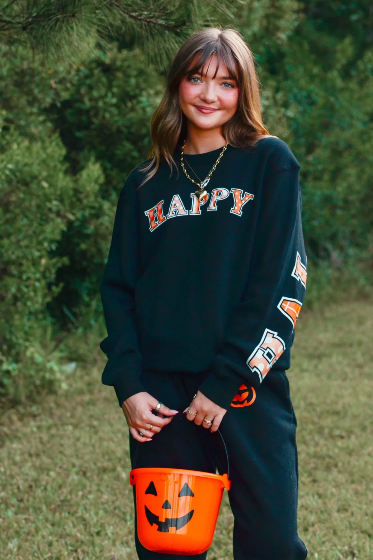 *PREORDER* HAPPY HALLOWEEN DOUBLE SIDED PULLOVER