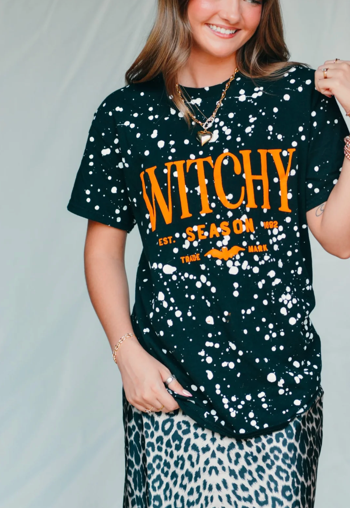 *PREORDER* WITCHY SEASON SPOTTED BLACK TEE