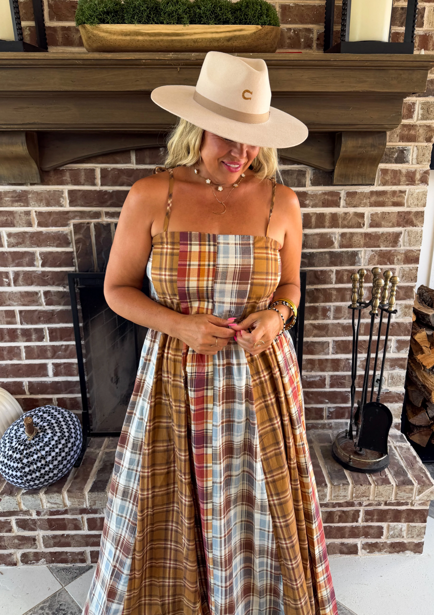*PREORDER* THE ASHFORD PLAID MAXI DRESS