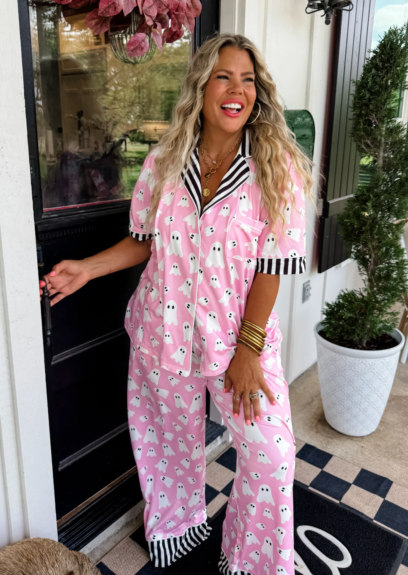 *PREORDER* PINK GHOST WICKED COZY LUXE PJ SET