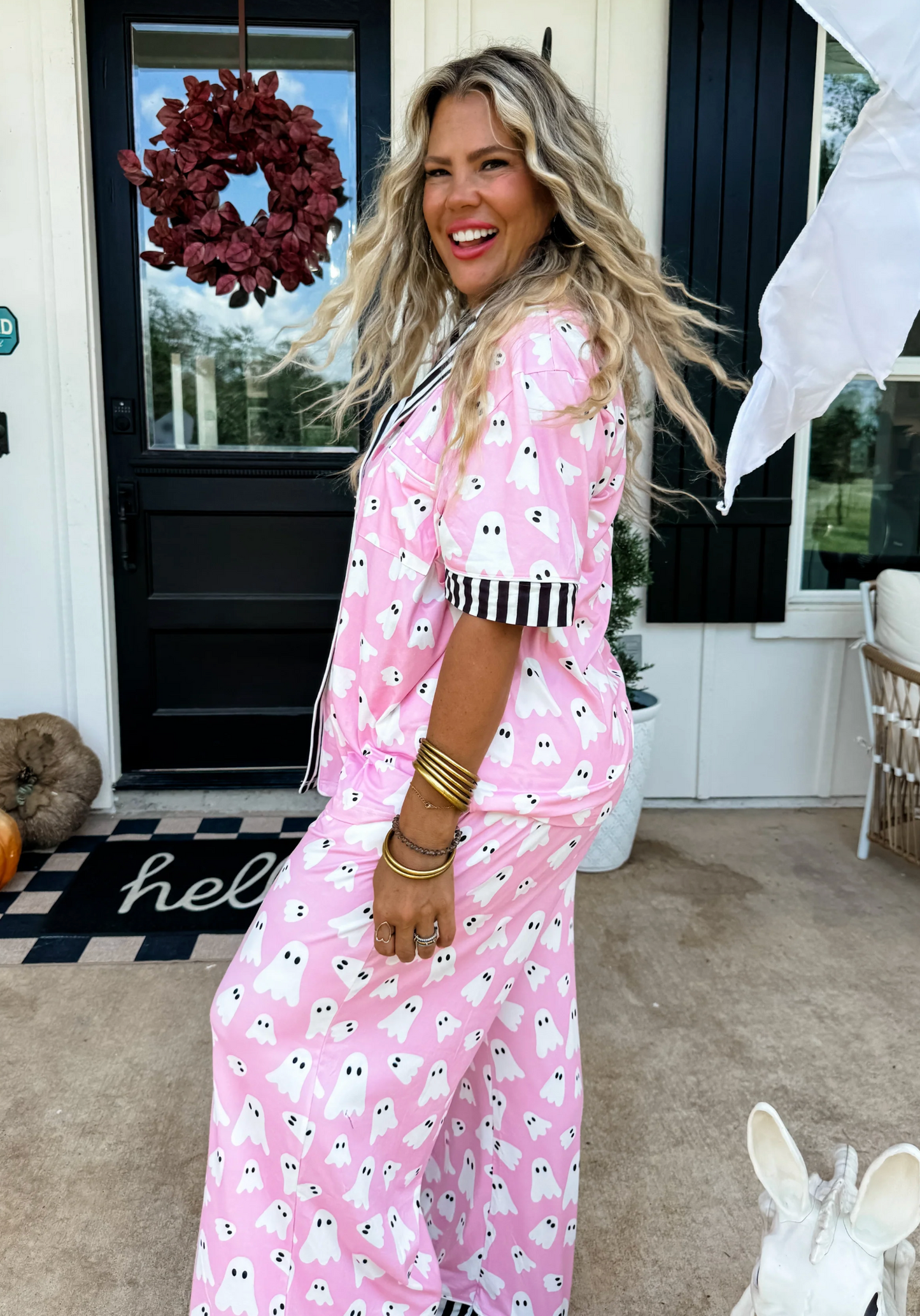 *PREORDER* PINK GHOST WICKED COZY LUXE PJ SET