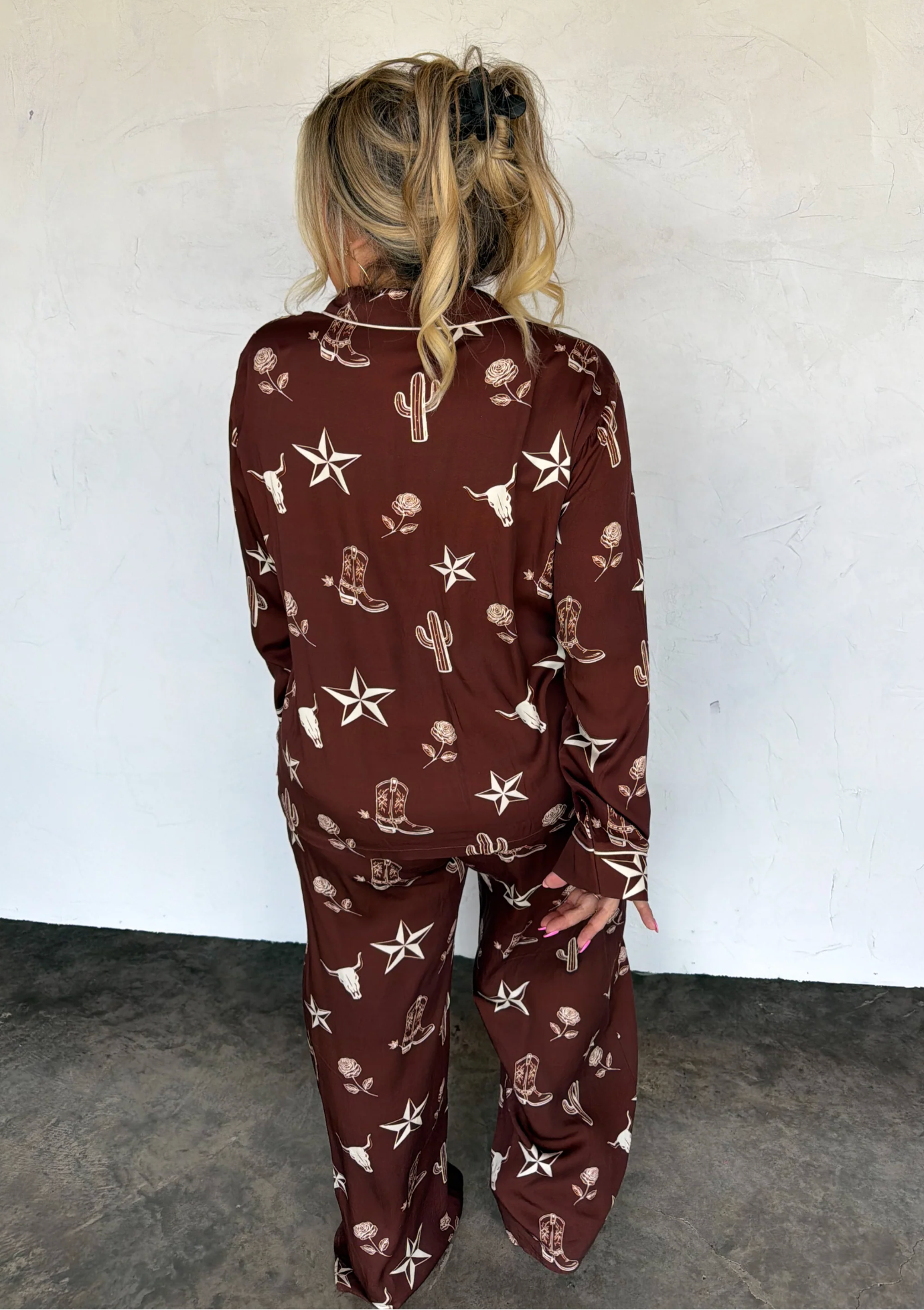 *PREORDER* WESTERN NIGHTS LUXE PJ SET - TWO COLORS