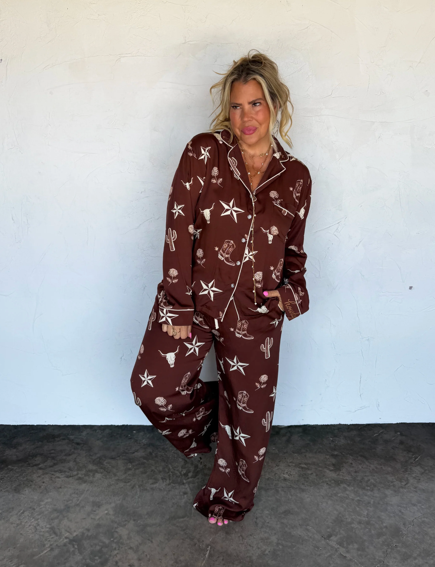 *PREORDER* WESTERN NIGHTS LUXE PJ SET - TWO COLORS
