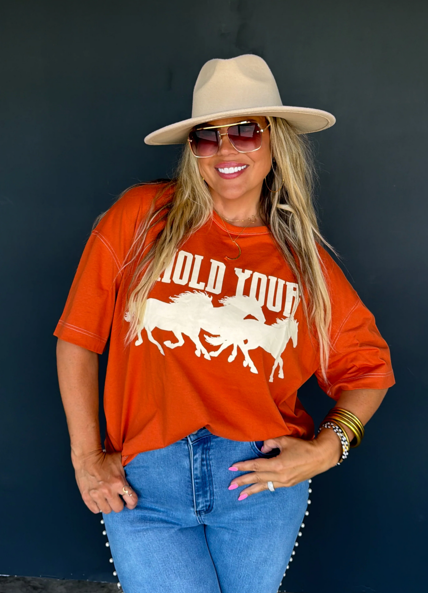 *PREORDER* HOLD YOUR HORSES TEE - TWO COLORS