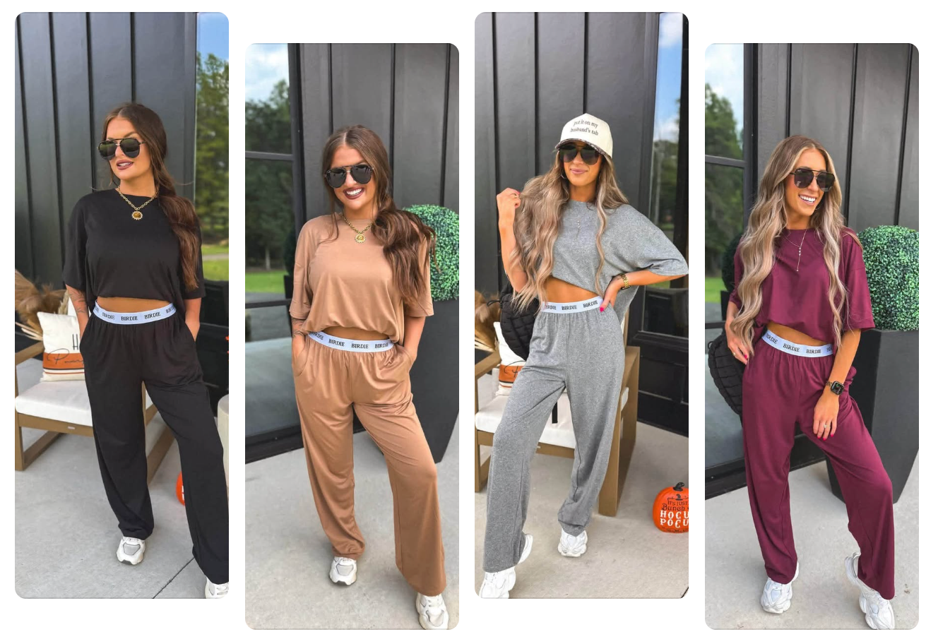 *PREORDER* BIRDIE TEE & BOXER PANT SET - FOUR COLORS