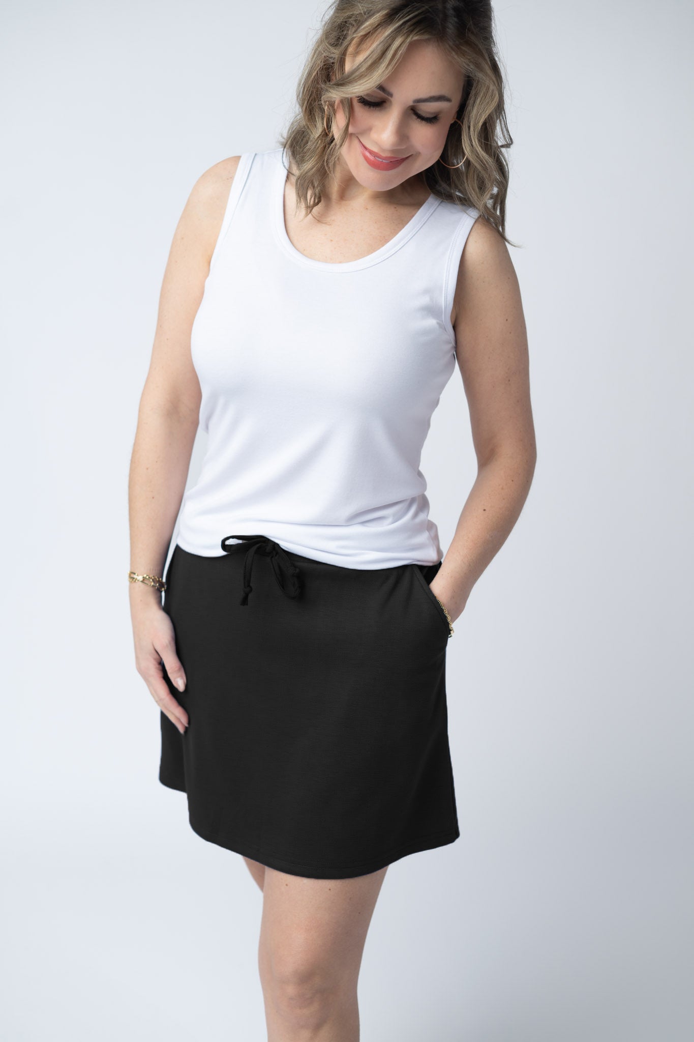 Serena Luxe Skort - Black
