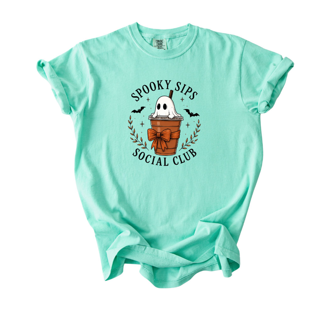 *PREORDER* SPOOKY SIPS GRAPHIC TEE - THREE COLORS