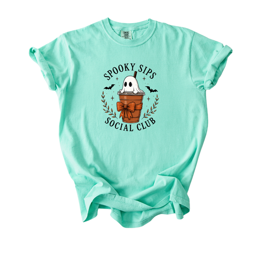*PREORDER* SPOOKY SIPS GRAPHIC TEE - THREE COLORS
