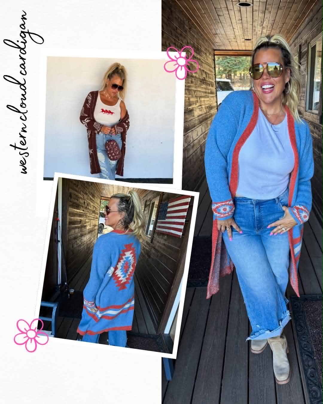 *PREORDER* WESTERN CLOUD CARDIGAN - TWO COLORS