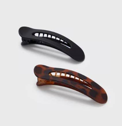KITSCH FLAT LAY CLAW CLIP FLAT - 2 PIECE SET