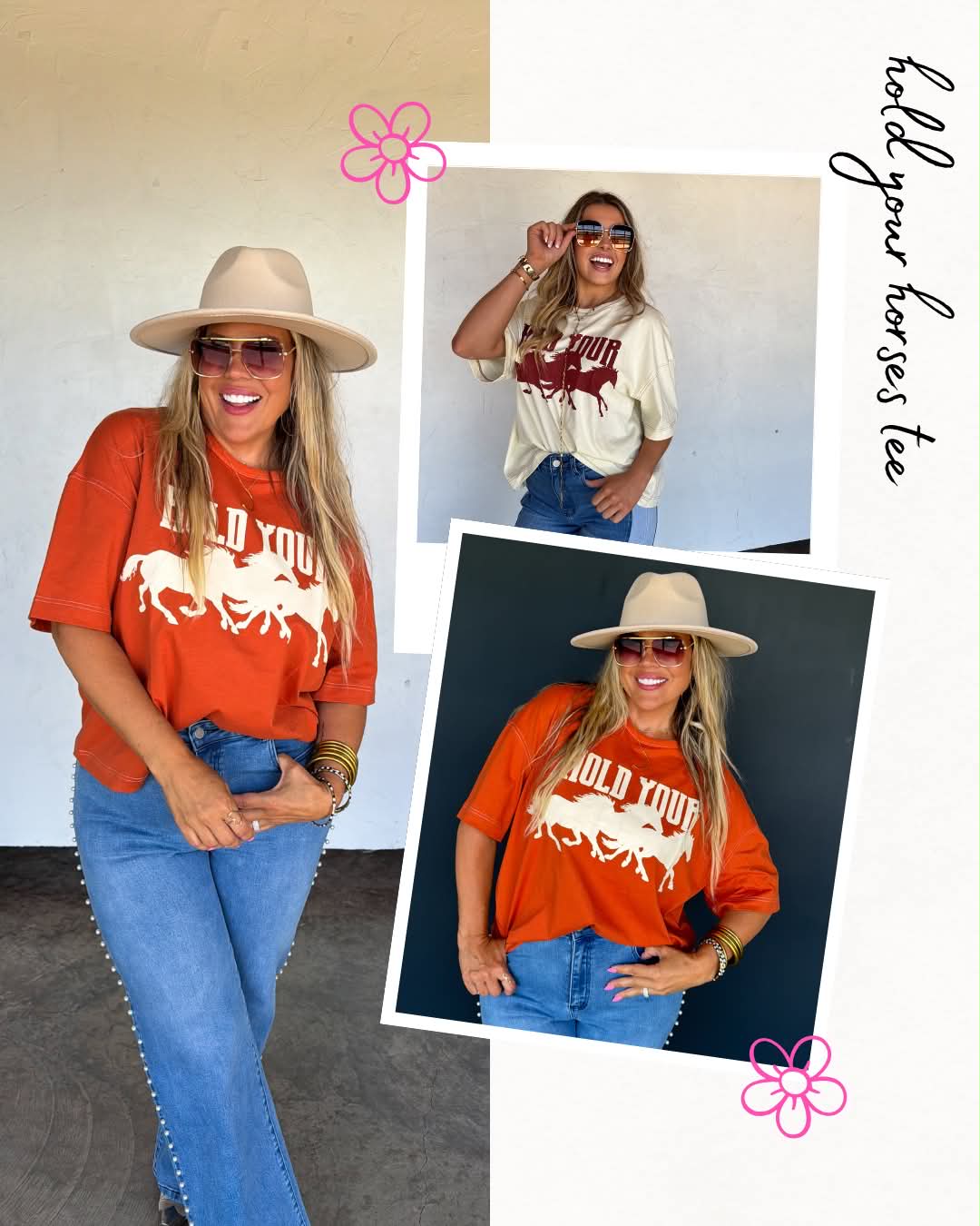 *PREORDER* HOLD YOUR HORSES TEE - TWO COLORS