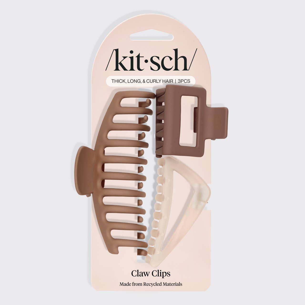 KITSCH RECYCLED PLASTIC ASSORTED CLAW CLIP SET