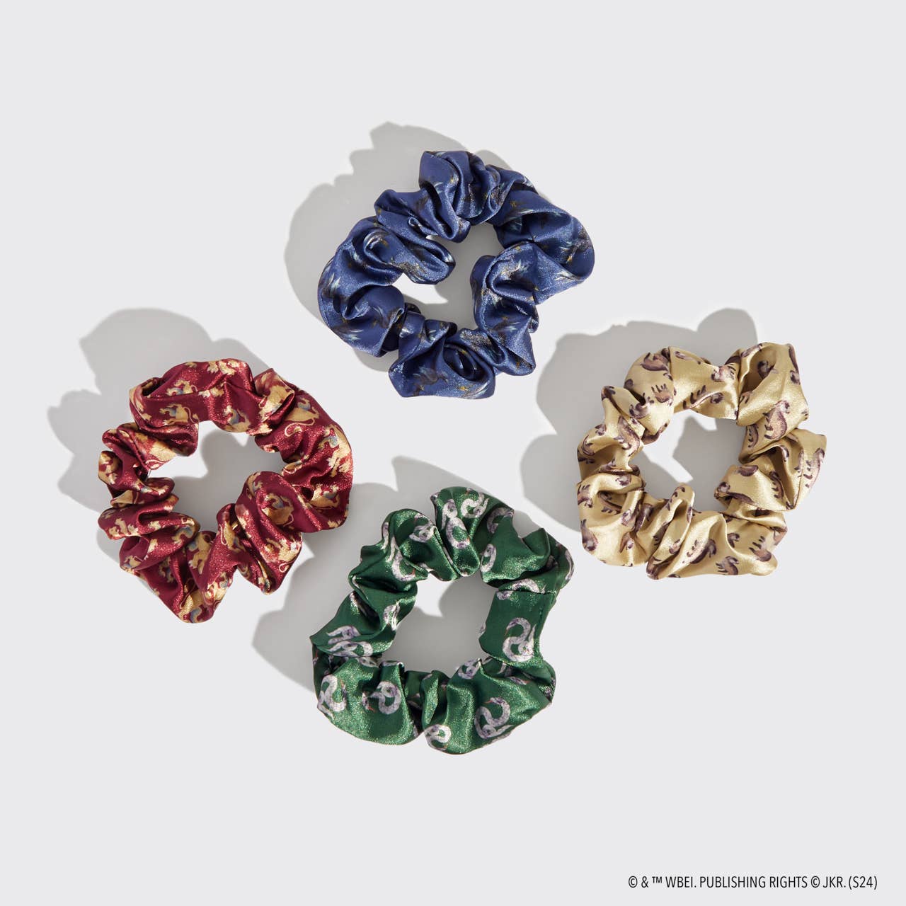 HARRY POTTER x KITSCH SATIN SLEEP SCRUNCHIES - 4 PC SET