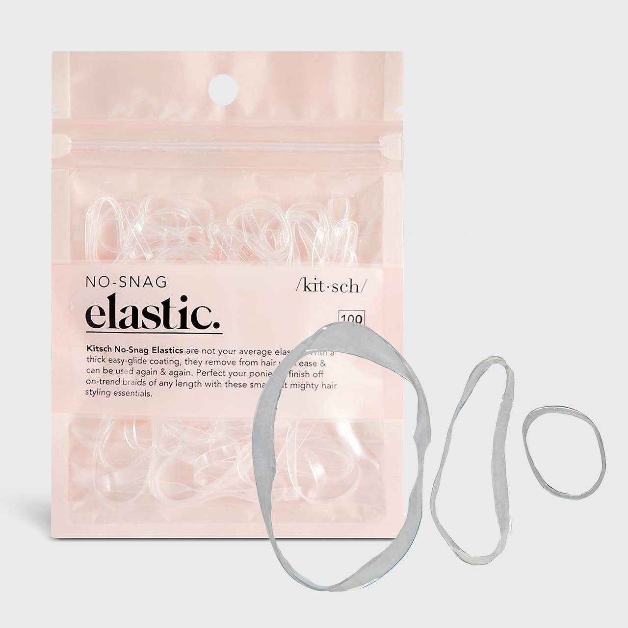 KITSCH NO-SNAG ELASTIC 100pc - CLEAR