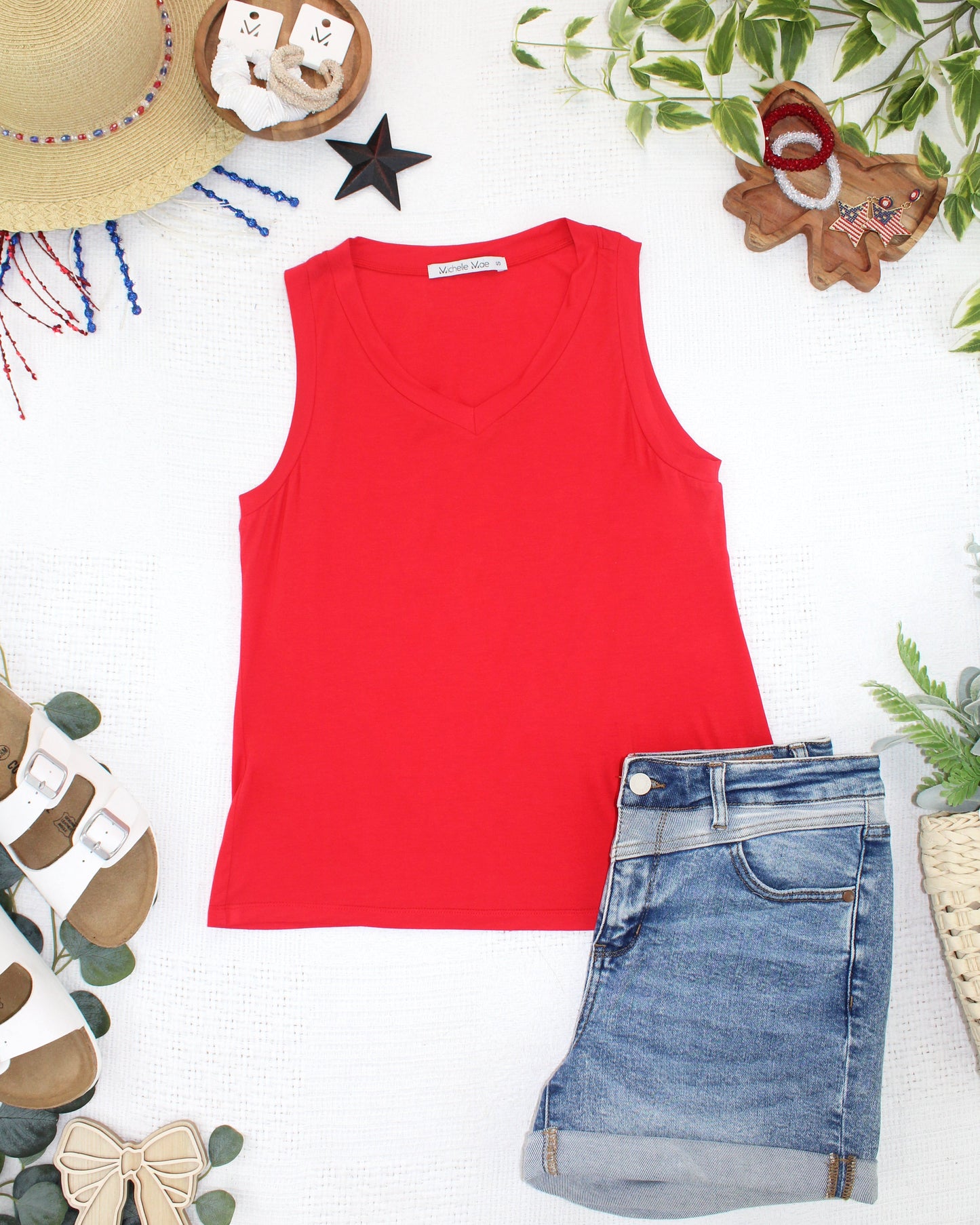 Noelle Tank - Red
